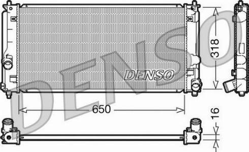 NPS DRM50044 - Радіатор, охолодження двигуна autozip.com.ua