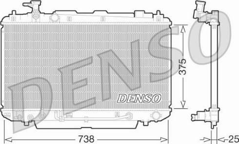 NPS DRM50064 - Радіатор, охолодження двигуна autozip.com.ua