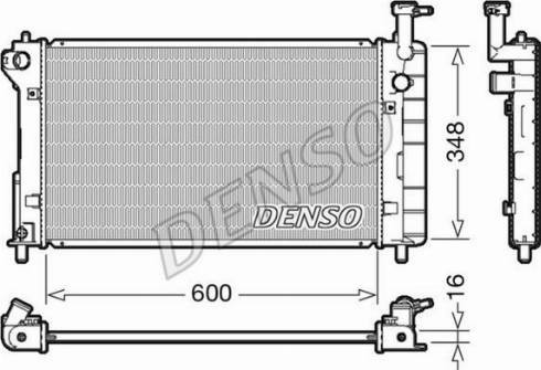 NPS DRM50082 - Радіатор, охолодження двигуна autozip.com.ua