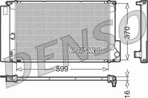NPS DRM50026 - Радіатор, охолодження двигуна autozip.com.ua