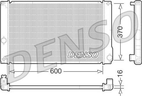 NPS DRM50076 - Радіатор, охолодження двигуна autozip.com.ua