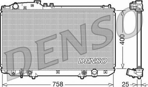 NPS DRM51006 - Радіатор, охолодження двигуна autozip.com.ua
