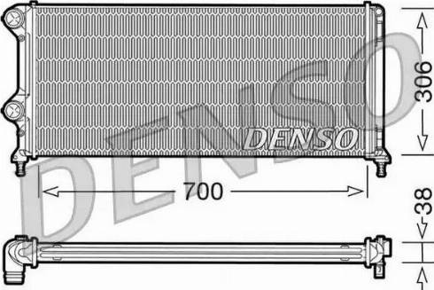 NPS DRM09060 - Радіатор, охолодження двигуна autozip.com.ua