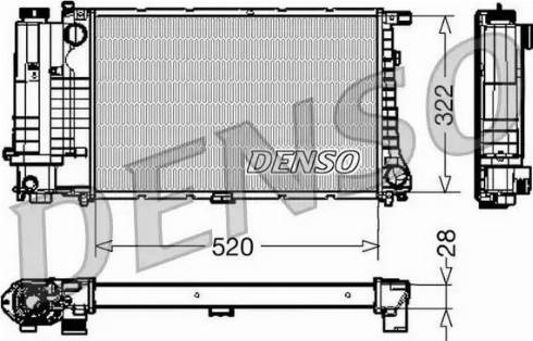 NPS DRM05045 - Радіатор, охолодження двигуна autozip.com.ua