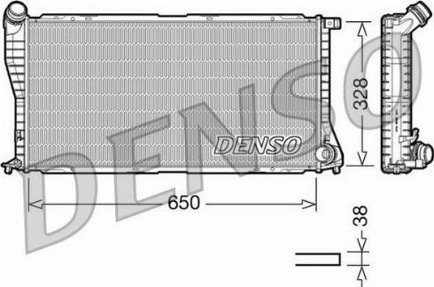 NPS DRM05002 - Радіатор, охолодження двигуна autozip.com.ua