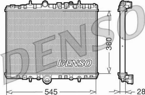 NPS DRM07056 - Радіатор, охолодження двигуна autozip.com.ua