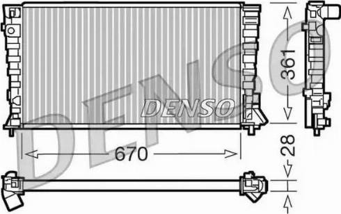 NPS DRM07020 - Радіатор, охолодження двигуна autozip.com.ua