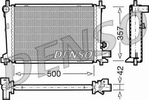 NPS DRM10040 - Радіатор, охолодження двигуна autozip.com.ua