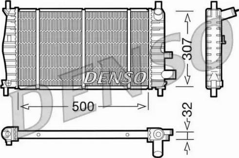 NPS DRM10042 - Радіатор, охолодження двигуна autozip.com.ua