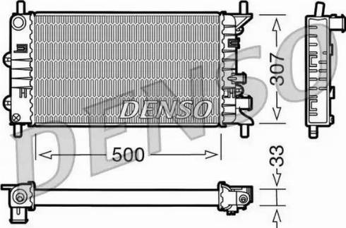 NPS DRM10024 - Радіатор, охолодження двигуна autozip.com.ua