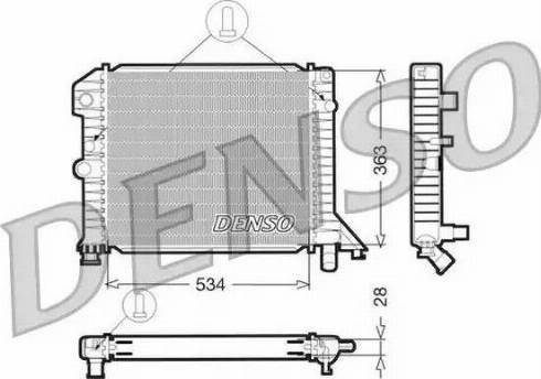 Denso DRM33021 - Радіатор, охолодження двигуна autozip.com.ua