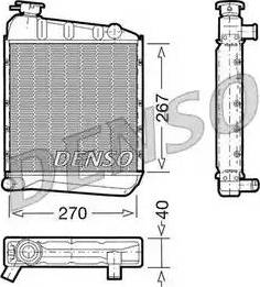 Denso DRM24030 - Радіатор, охолодження двигуна autozip.com.ua