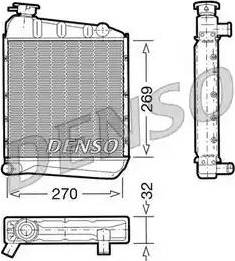 Denso DRM24031 - Радіатор, охолодження двигуна autozip.com.ua
