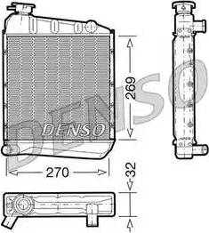 Denso DRM24031 - Радіатор, охолодження двигуна autozip.com.ua