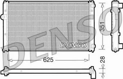 NPS DRM26001 - Радіатор, охолодження двигуна autozip.com.ua