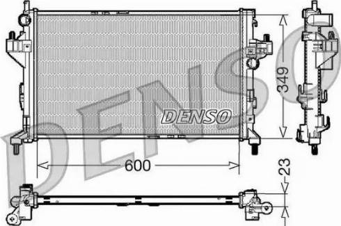 NPS DRM20045 - Радіатор, охолодження двигуна autozip.com.ua