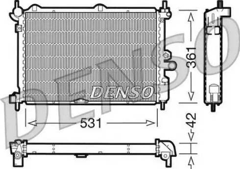 NPS DRM20014 - Радіатор, охолодження двигуна autozip.com.ua