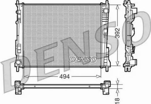 Denso DRM23078 - Радіатор, охолодження двигуна autozip.com.ua