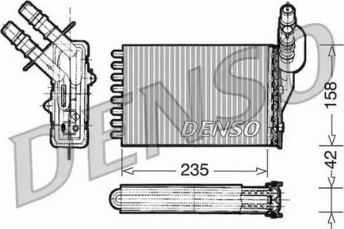 NPS DRR23001 - Теплообмінник, опалення салону autozip.com.ua