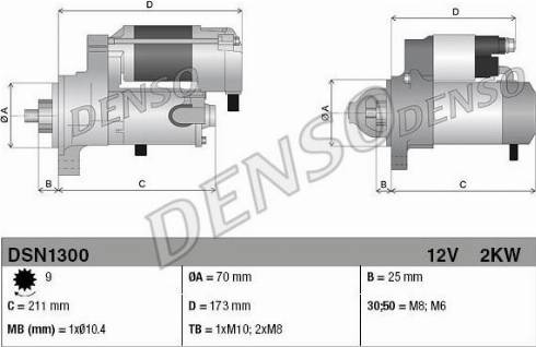 NPS DSN1300 - Стартер autozip.com.ua