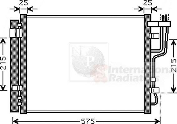 NPS H526I11 - Конденсатор, кондиціонер autozip.com.ua