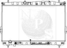 NPS H156I54 - Радіатор, охолодження двигуна autozip.com.ua