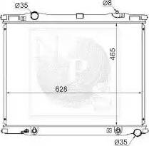 NPS K156A40 - Радіатор, охолодження двигуна autozip.com.ua