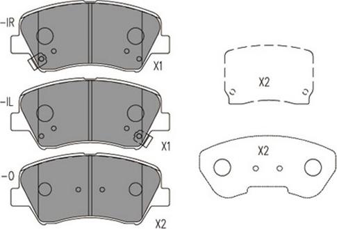 NPS K360A28 - Гальмівні колодки, дискові гальма autozip.com.ua