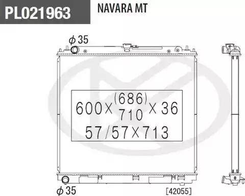 NPS N156N98 - Радіатор, охолодження двигуна autozip.com.ua