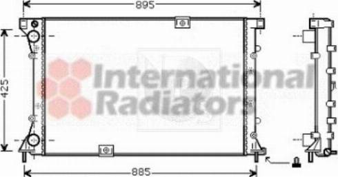 NPS N156N38 - Радіатор, охолодження двигуна autozip.com.ua