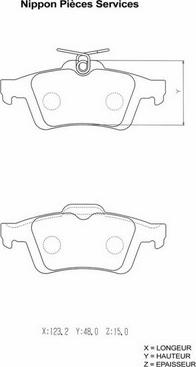 Opel 4254A8 - Гальмівні колодки, дискові гальма autozip.com.ua