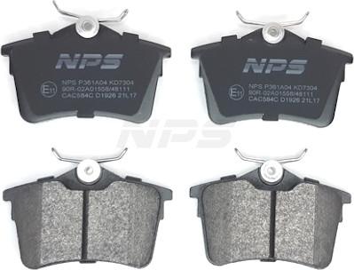 NPS P361A04 - Гальмівні колодки, дискові гальма autozip.com.ua