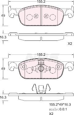 NPS R360T07 - Гальмівні колодки, дискові гальма autozip.com.ua