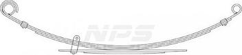 NPS S460I02 - Ресорний лист autozip.com.ua
