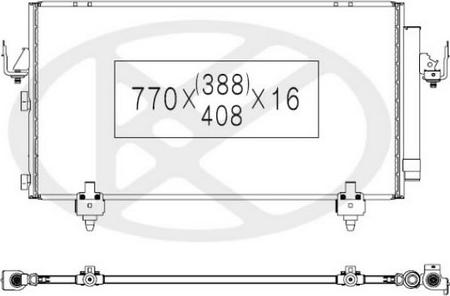 NPS T526A02 - Конденсатор, кондиціонер autozip.com.ua