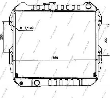 NPS T156A23A - Радіатор, охолодження двигуна autozip.com.ua