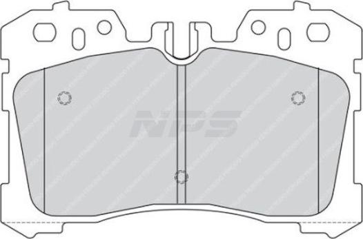 NPS T360A135 - Гальмівні колодки, дискові гальма autozip.com.ua