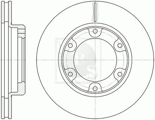 NPS T330A72 - Гальмівний диск autozip.com.ua