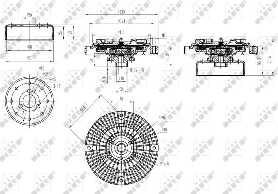 NRF 49584 - Вискомуфта VAG пр-во NRF autozip.com.ua