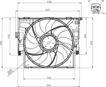 NRF 47956 - Вентилятор, охолодження двигуна autozip.com.ua
