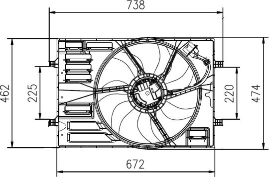 NRF 47950 - Вентилятор, охолодження двигуна autozip.com.ua