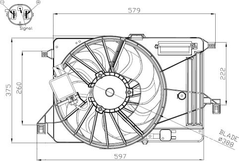 NRF 47964 - Вентилятор, охолодження двигуна autozip.com.ua