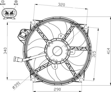 NRF 47965 - Вентилятор, охолодження двигуна autozip.com.ua