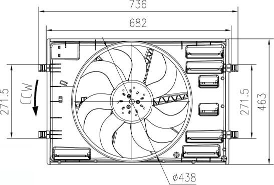 NRF 47916 - Вентилятор, охолодження двигуна autozip.com.ua