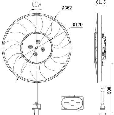 NRF 47931 - Вентилятор, охолодження двигуна autozip.com.ua