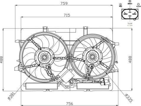 NRF 47938 - Вентилятор, охолодження двигуна autozip.com.ua