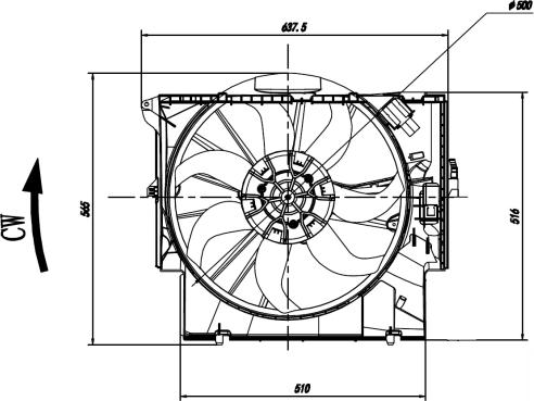NRF 47923 - Вентилятор, охолодження двигуна autozip.com.ua