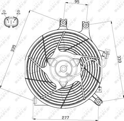 NRF 47500 - Вентилятор, охолодження двигуна autozip.com.ua