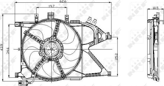 NRF 47012 - Вентилятор, охолодження двигуна autozip.com.ua