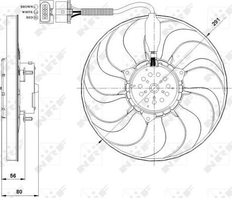 NRF 47392 - Вентилятор, охолодження двигуна autozip.com.ua